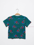 Primark Cares Boys Green "Dino Adventurer" Patterned T-Shirt - Size 4-5 Years (Estimated Age 4-5 Years) AB2