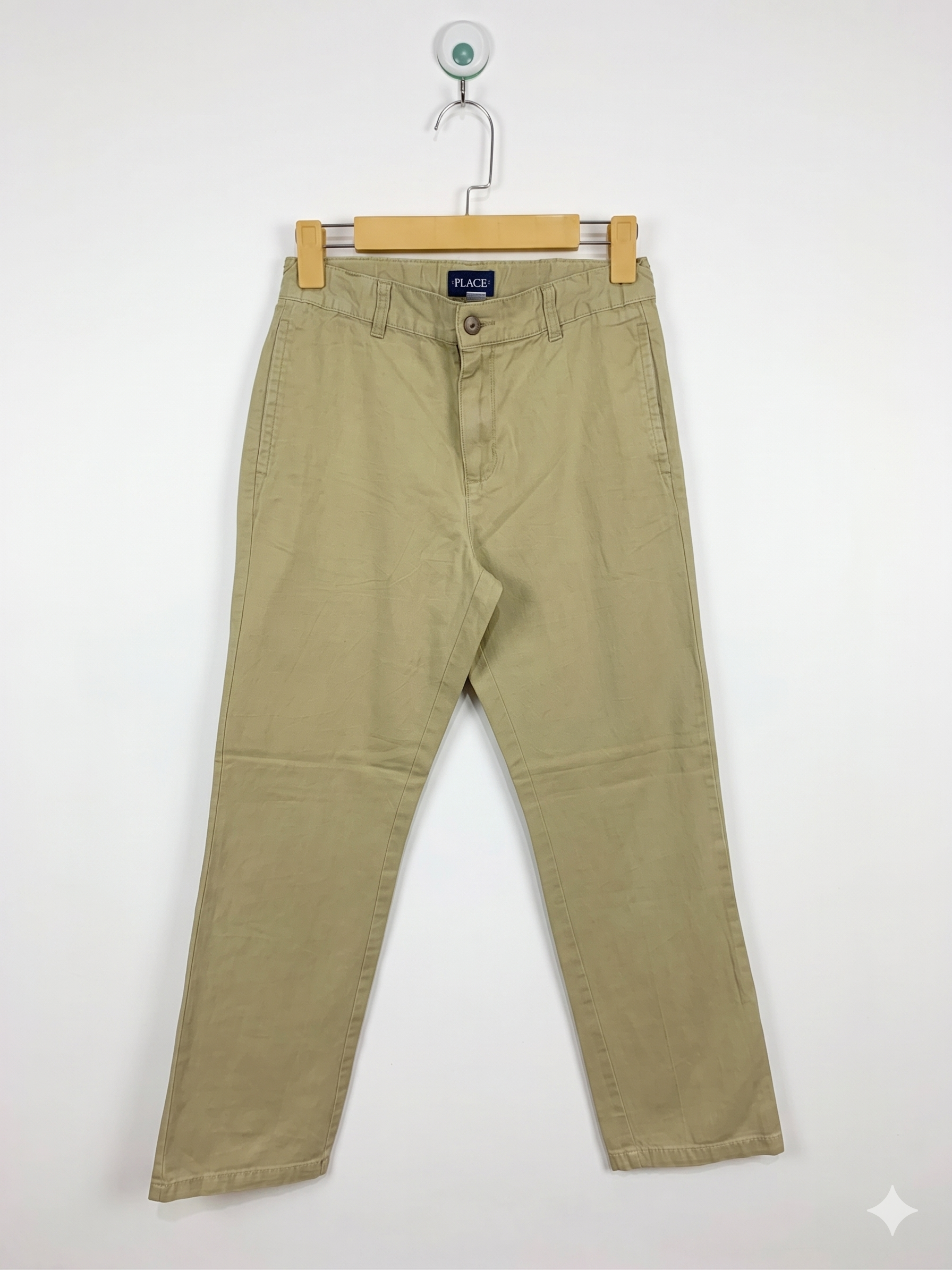 The Children's Place Boys Khaki Chino Pants - Size Estimated Age 10-12 Years AB1