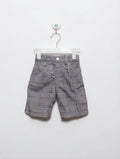 Topomini Boys Grey Plaid Casual Shorts - Size Estimated Age 18-24M AB2