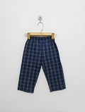 BHS Boys Navy Blue "Classic Plaid" Casual Trousers - Size 98cm (Estimated Age 2-3 Years) AB2