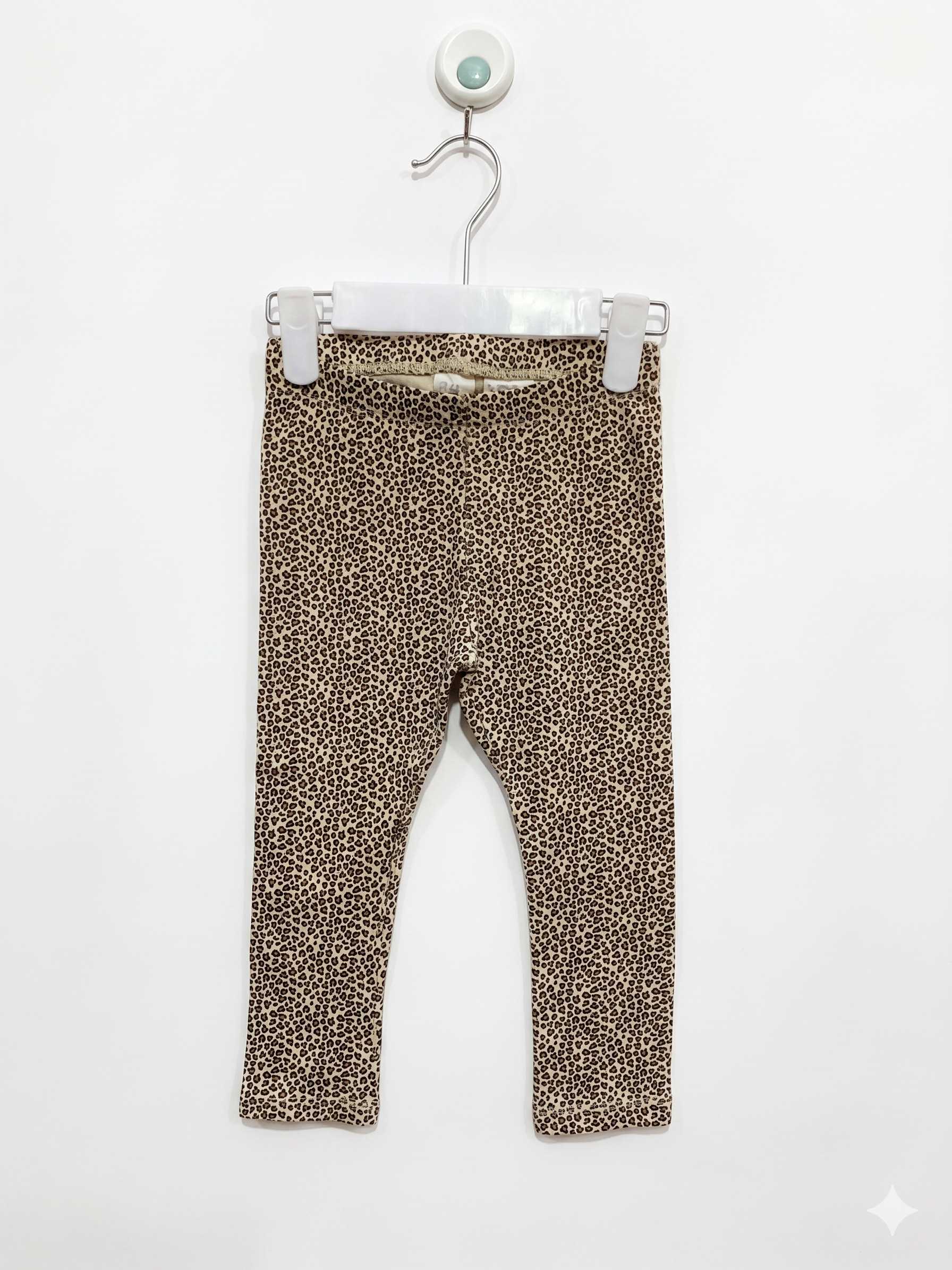 H&M Stylish Leopard Print Cotton Leggings for Toddlers (1.5-2 Years) AB1