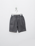 Boys Charcoal Grey Pinstriped Tailored Shorts - Size 120 CM (Estimated Age 6-7 Years) AB2