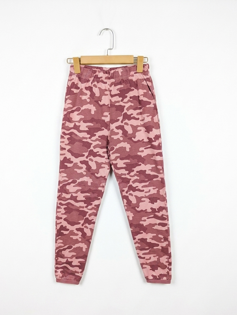 George Boys Pink Camouflage Casual Jogger Pants - Size 11-12 Years (Estimated Age 11-12 Years) AB2