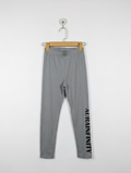 NINJIX Girls Heather Grey "AURAINFINITY" Leggings - Size 140 Estimated Age 9-10 Years AB2