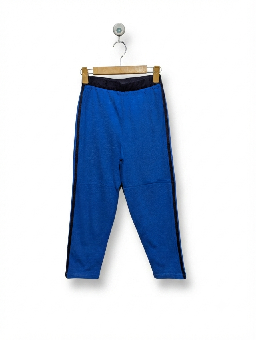Next Boys Blue Casual Joggers with Side Stripe - Size 10 Years Estimated Age 10 Years AB2