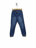H&M Boys Denim Jogger Pants - Size 134 Estimated Age 8-9 Years AB2