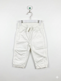 U Collection Girls' White Cotton Comfort Cropped Trousers - Size 6 Years AB1