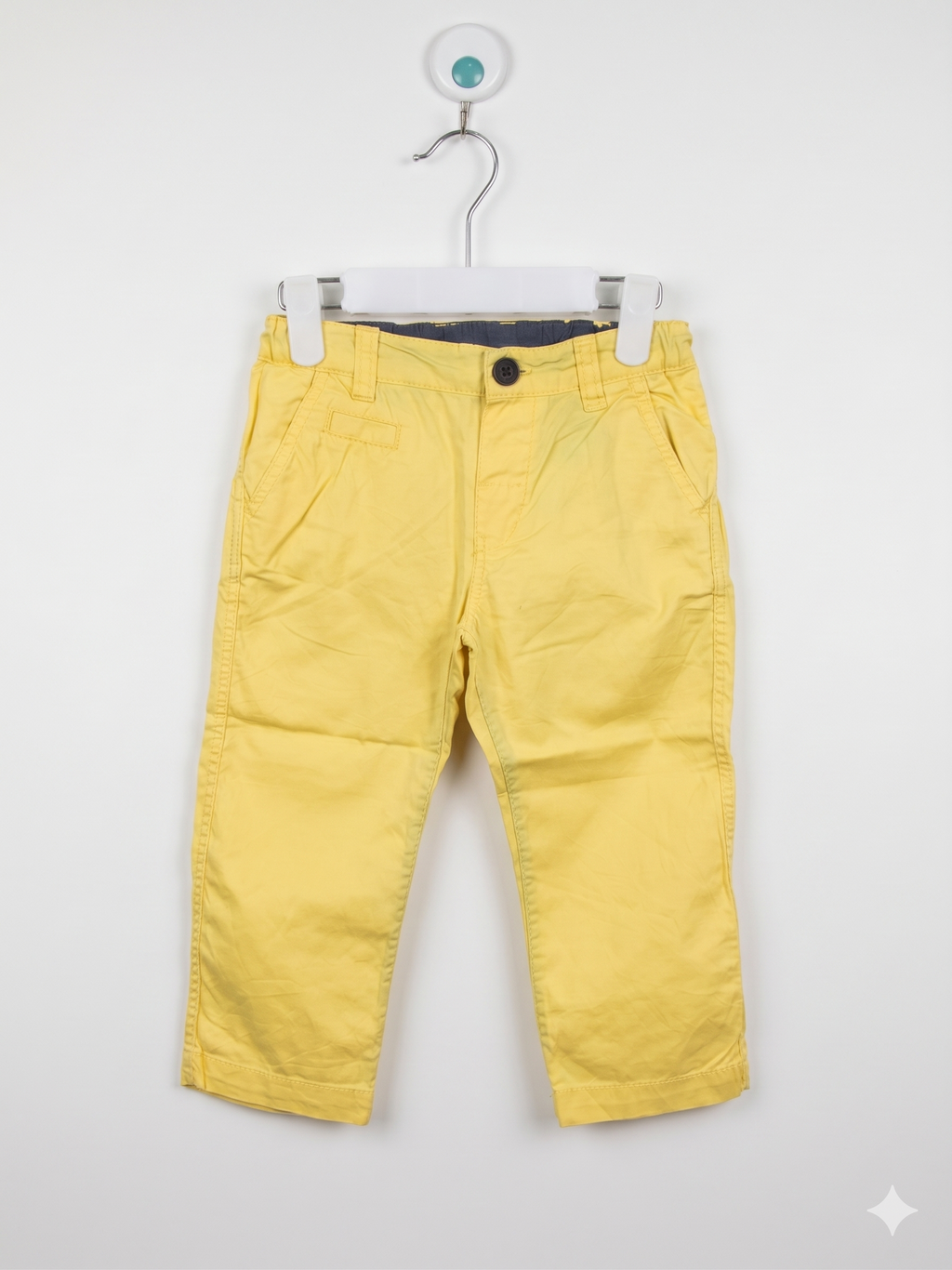 H&M L.O.G.G. Baby Boy Mustard Yellow Chino Pants Size: 9-12 Months (EUR 80) AB1