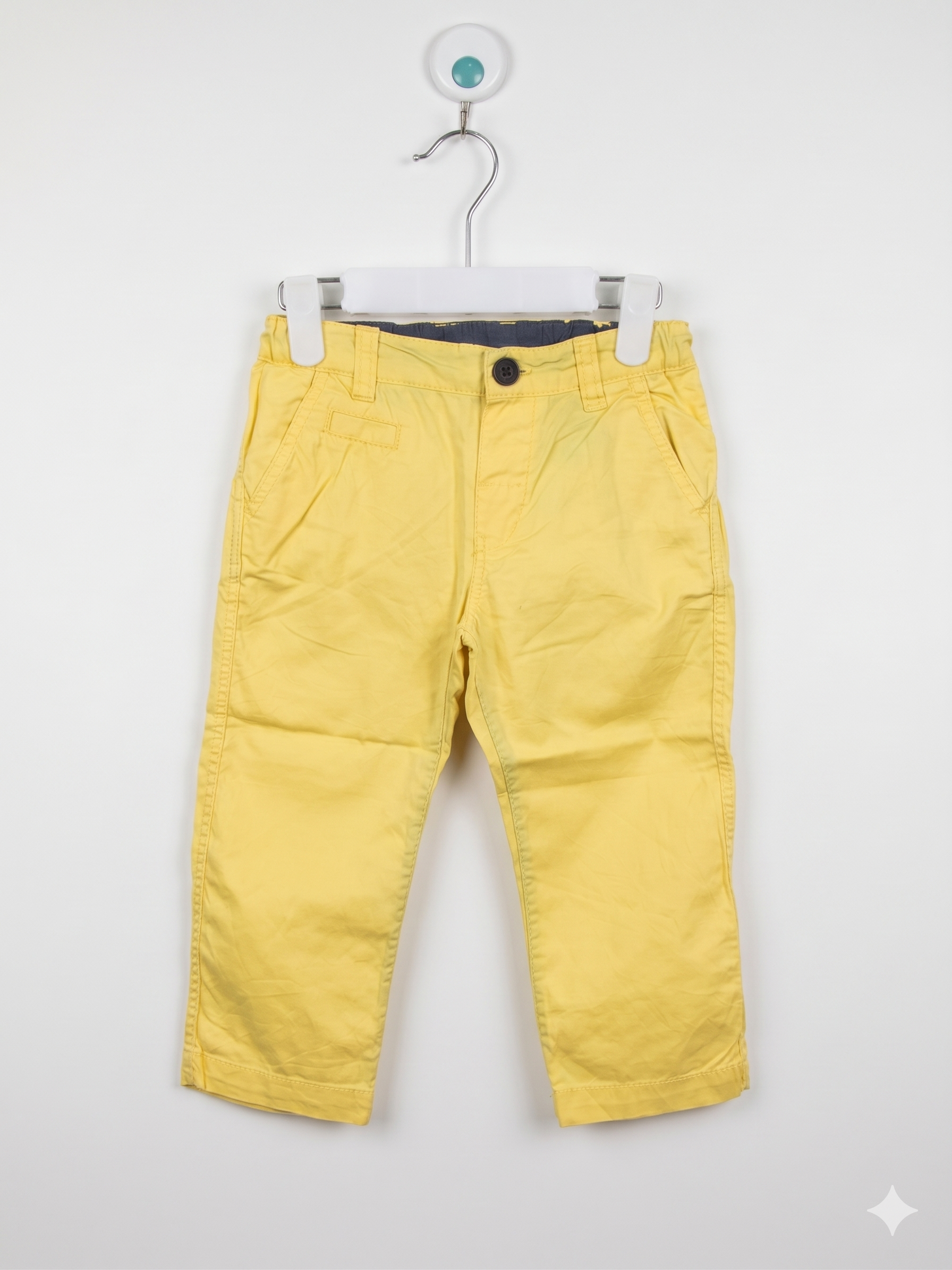 H&M L.O.G.G. Baby Boy Mustard Yellow Chino Pants Size: 9-12 Months (EUR 80) AB1