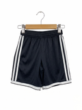 Adidas Boys Black Core Performance 3-Stripe Active Shorts - Size Estimated Age 9-10 Years AB1