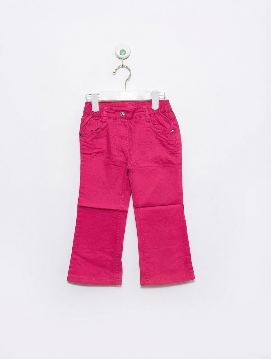 Lupilu Girls Vibrant Hot Pink Casual Trousers - Size 92 Estimated Age 2 Years AB2