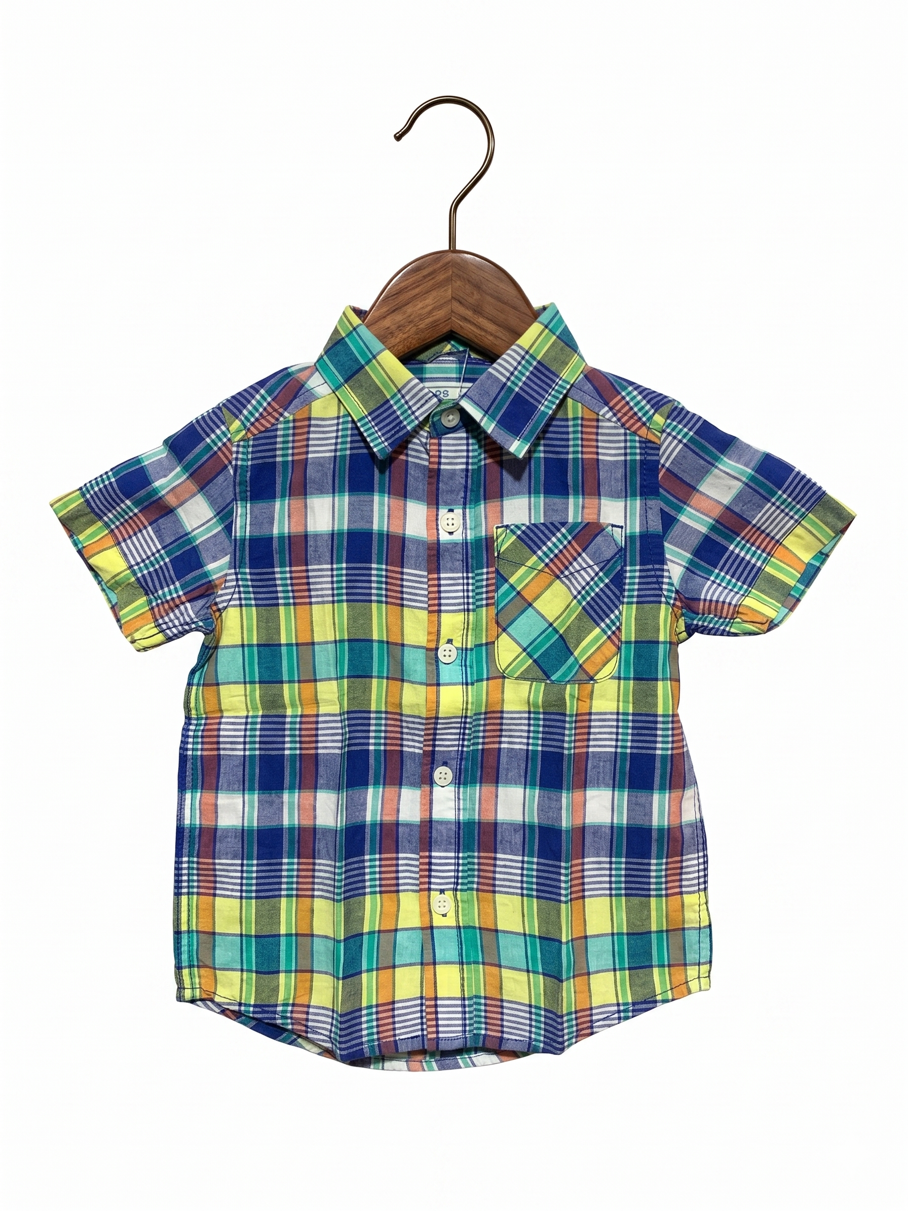 The Children's Place Boys Multi-Color Plaid Button-Down Shirt - Size 3T AB1