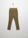 GU Girls Beige Slim-Fit Stretch Pants - Size 130 CM Estimated Age 8-9 Years AB2
