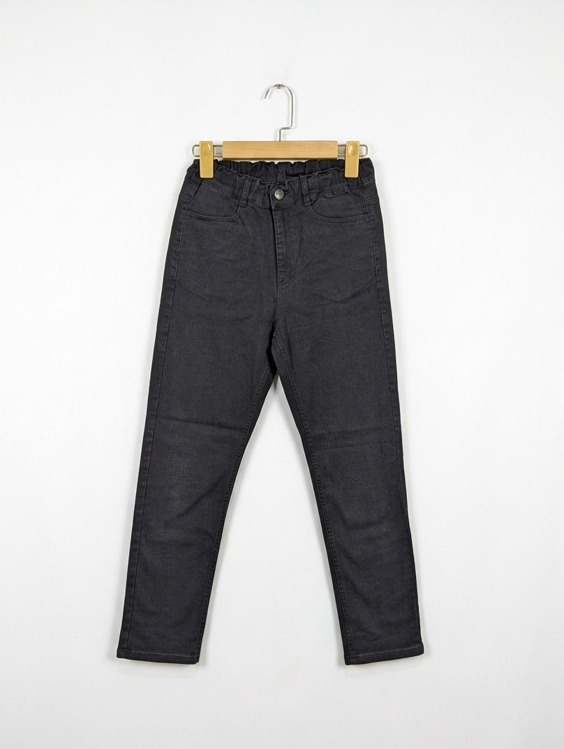 GU Girls/Boys Black Classic Casual Pants - Size Estimated Age 11-12 Years AB2