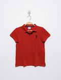 U.S. Polo Assn. Boys Classic Red Short Sleeve Polo Shirt - Size 8-9 Years Estimated Age 8-9 Years AB2