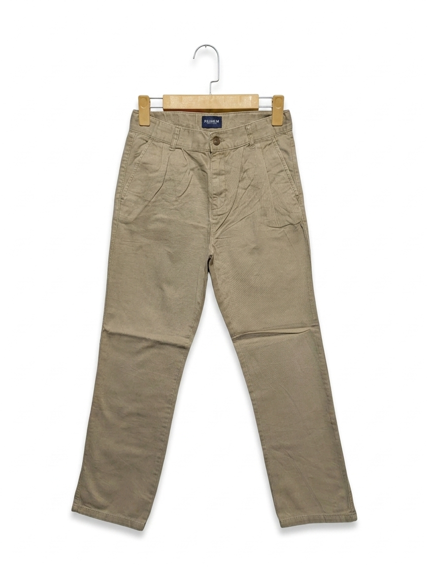 The Children's Place Boys Khaki Casual Pants - Size 12 Estimated Age 12 Years AB2
