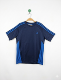Adidas Boys Navy Blue & Royal Blue Athletic Short Sleeve Tee - Size XL (15-16Y) AB1