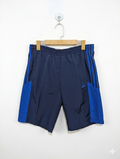 Adidas Boys Navy Blue & Royal Blue Athletic Performance Shorts - Size XL (15-16Y) Estimated Age 15-16 Years AB1
