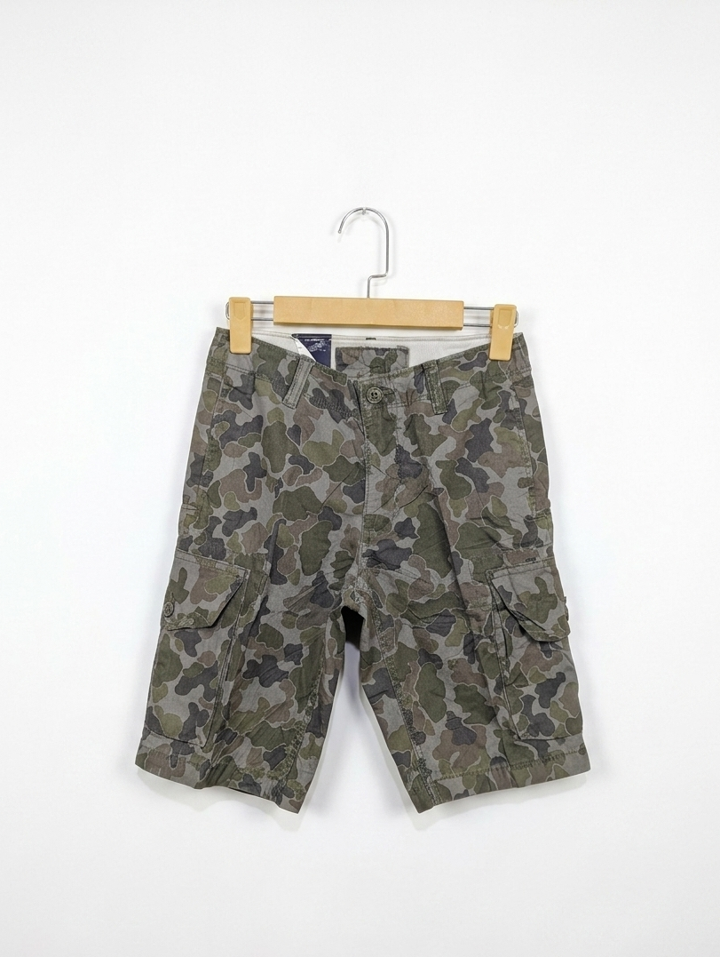 Gap Kids Boys Camouflage Cargo Shorts - Size Estimated Age 12 Years AB2