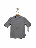 Cat & Jack Boys Grey Mock Neck Tee - Size S (6/7) (Estimated Age 6-7 Years) AB2
