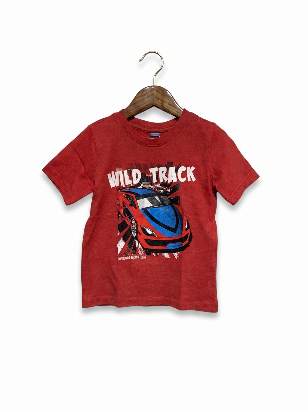 Dopodopo Boys "Wild Track" Racing Team Graphic Tee - Size 3-4 Years AB1