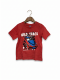 Dopodopo Boys "Wild Track" Racing Team Graphic Tee - Size 3-4 Years AB1