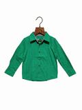Area 62 Boys Vibrant Green Long-Sleeve Button-Down Shirt - Size 2-3 Years AB1