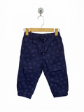 YIGGA Girls Navy Blue Butterfly Print Jogger-Style Trousers - Size Estimated Age 8-9 Years AB1