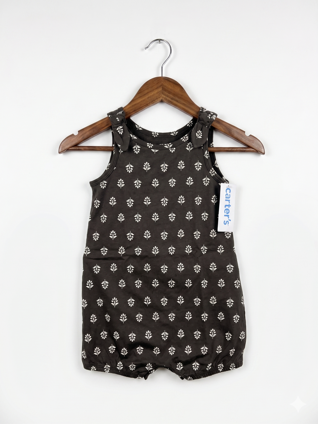 Carter's Baby Girl Floral Sleeveless Romper - Size 24M (Estimated for 2 Years Old) AB1