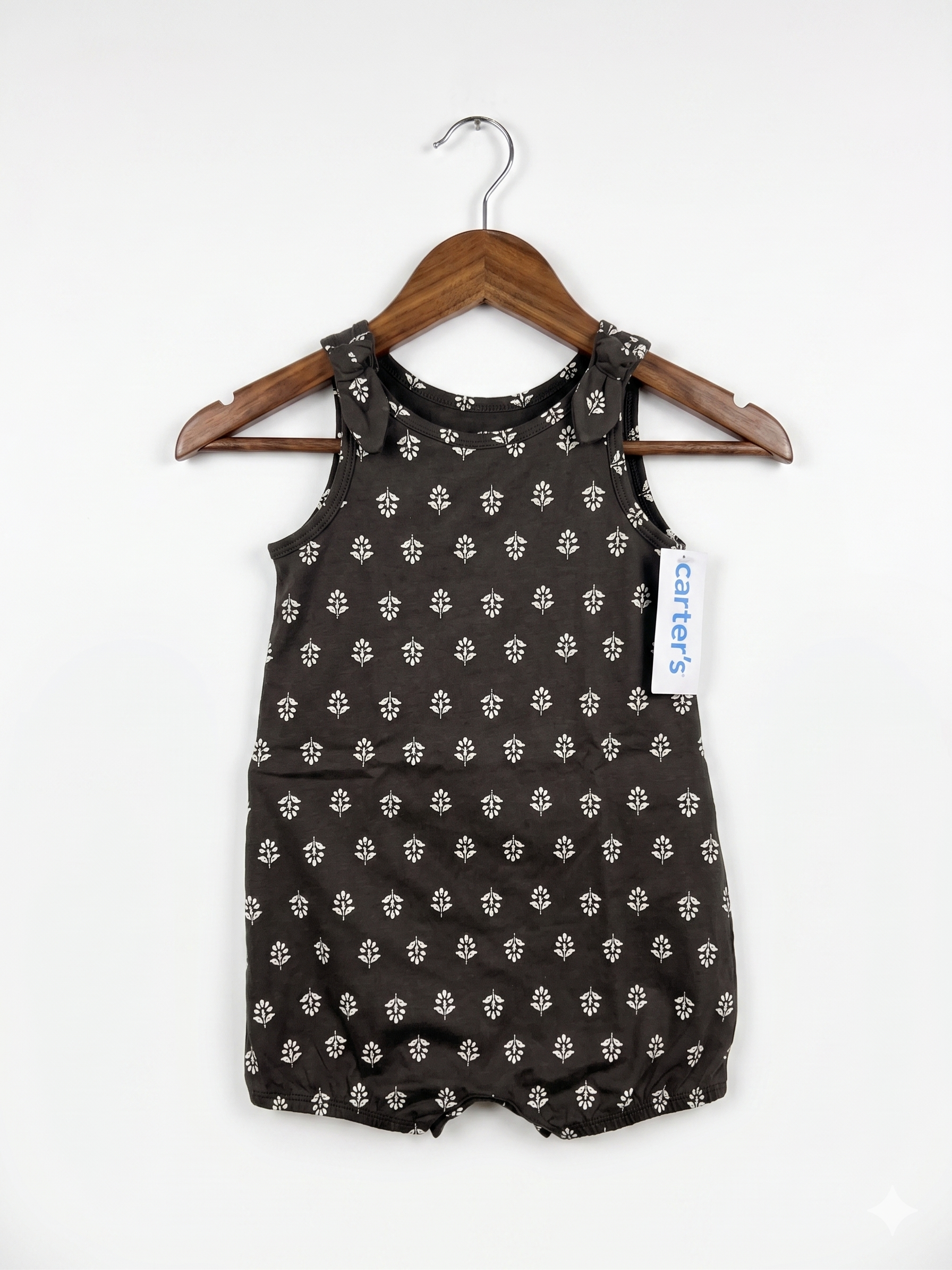 Carter's Baby Girl Floral Sleeveless Romper - Size 24M (Estimated for 2 Years Old) AB1