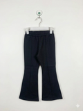 Lago Girls' Black Essential Ribbed Flare Leggings - Size Large AB1