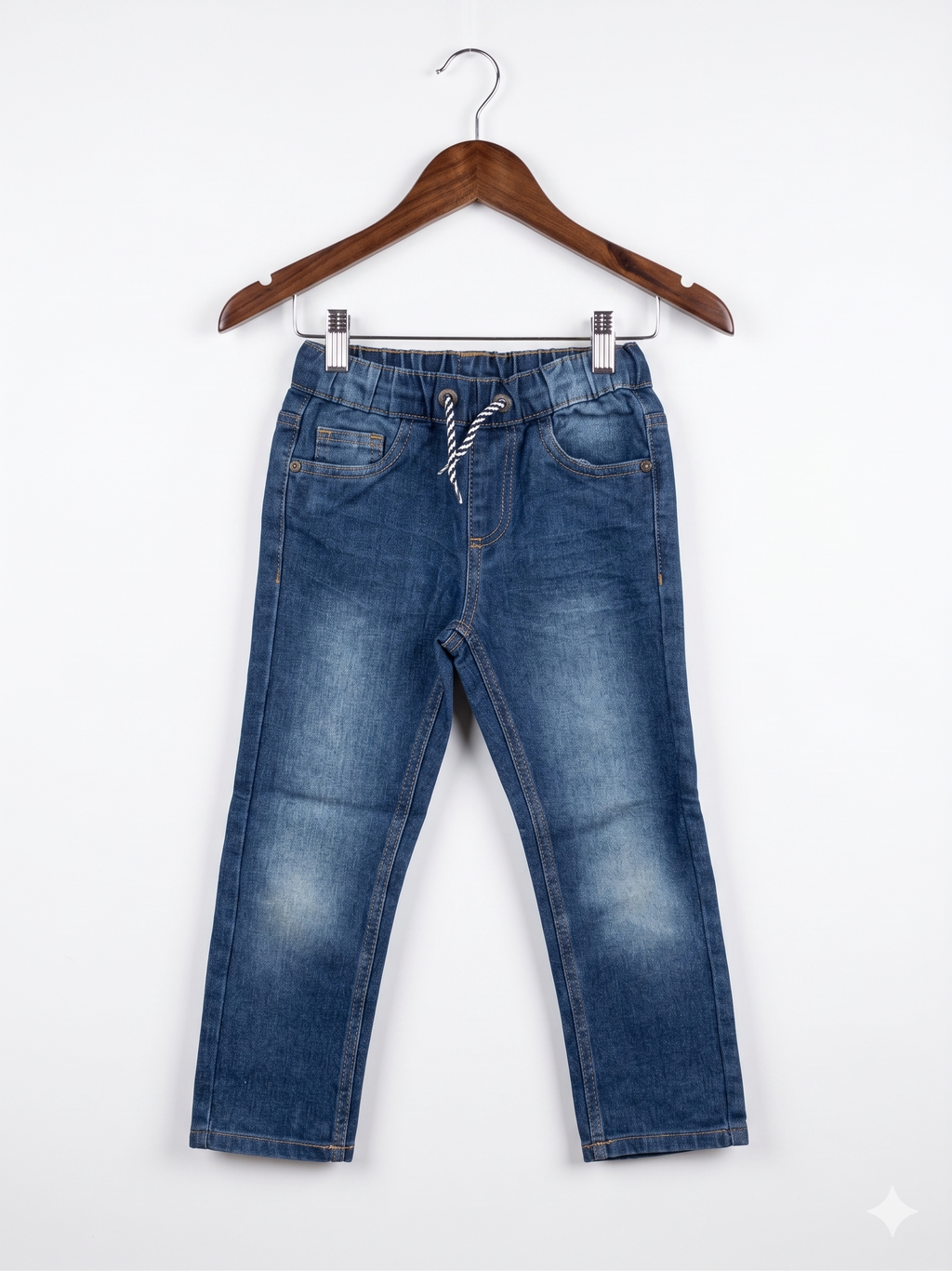 Kiki & Koko Boys Medium Wash Denim Jogger Jeans - Size 3-4 Years AB1