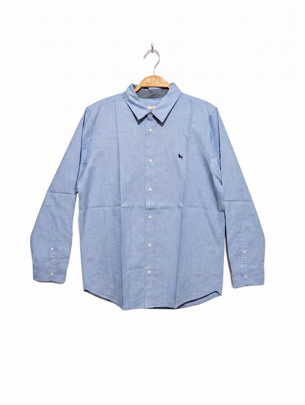 L.O.G.G. Label of Graded Goods Boys Light Blue Long Sleeve Button-Down Shirt - Size Estimated Age 13-14 Years AB1