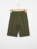 Boys Olive Green "Active Performance" Stretch Adventure Shorts - Size Estimated Age 9–10 Years AB1