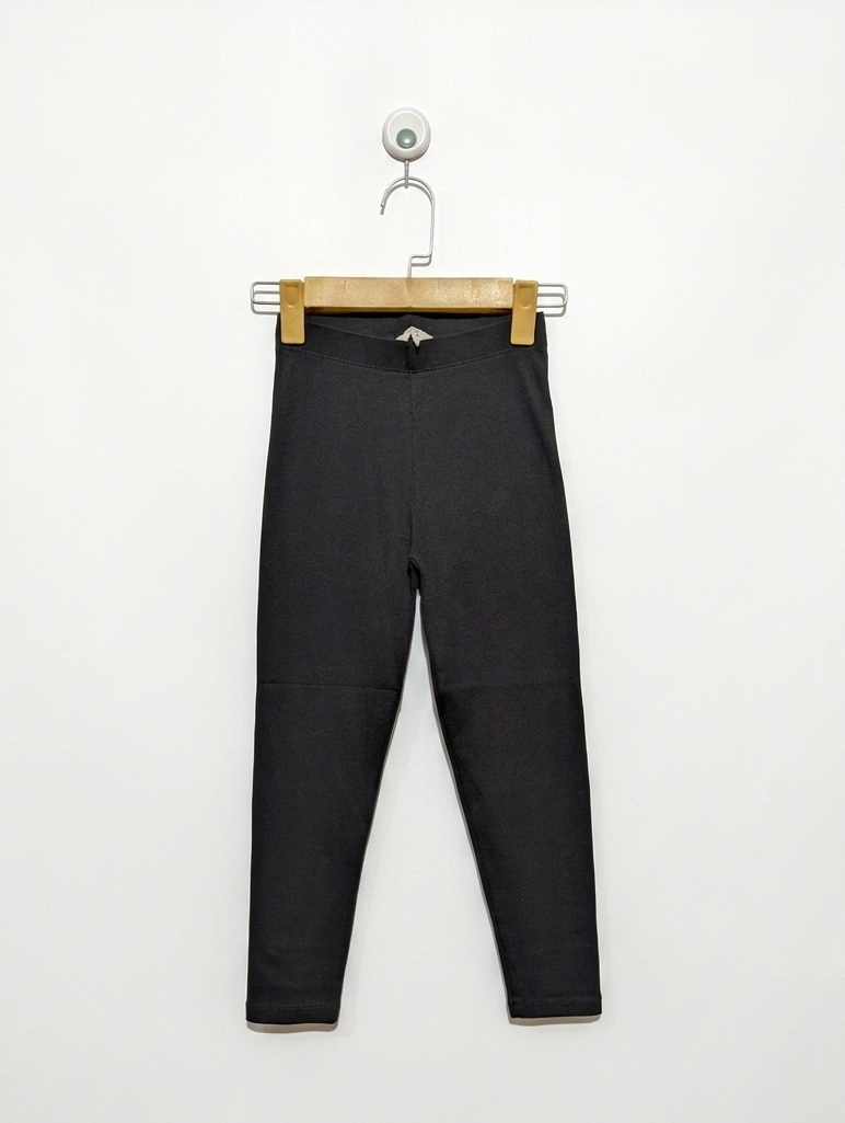 MISS E-VIE Girls Basic Black Leggings - Size Estimated Age 8-9 Years AB2
