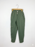 H&M Girls Sage Green Gold Foil Polka Dot Jogger Pants - Size 10-11Y AB1