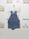Kids Headquarters Girls Blue Denim Overalls Shorts - Size Estimated Age 2T AB2