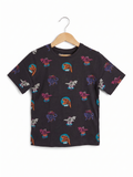 Primark Cares Boys Navy Blue "Dinosaur" Graphic T-Shirt - Size 122 (Estimated Age 6-7Y) AB1