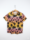 SHEIN Boys Tropical Palm Tree Sunset Print Short-Sleeve Shirt - Size 13/14 Years (Estimated Age 13-14) AB1