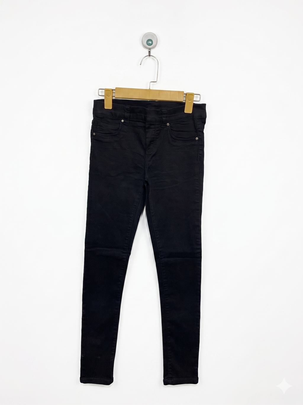 Page One Young Girls Sleek Black Jeggings – Size 11-12 Years (152 cm) AB1