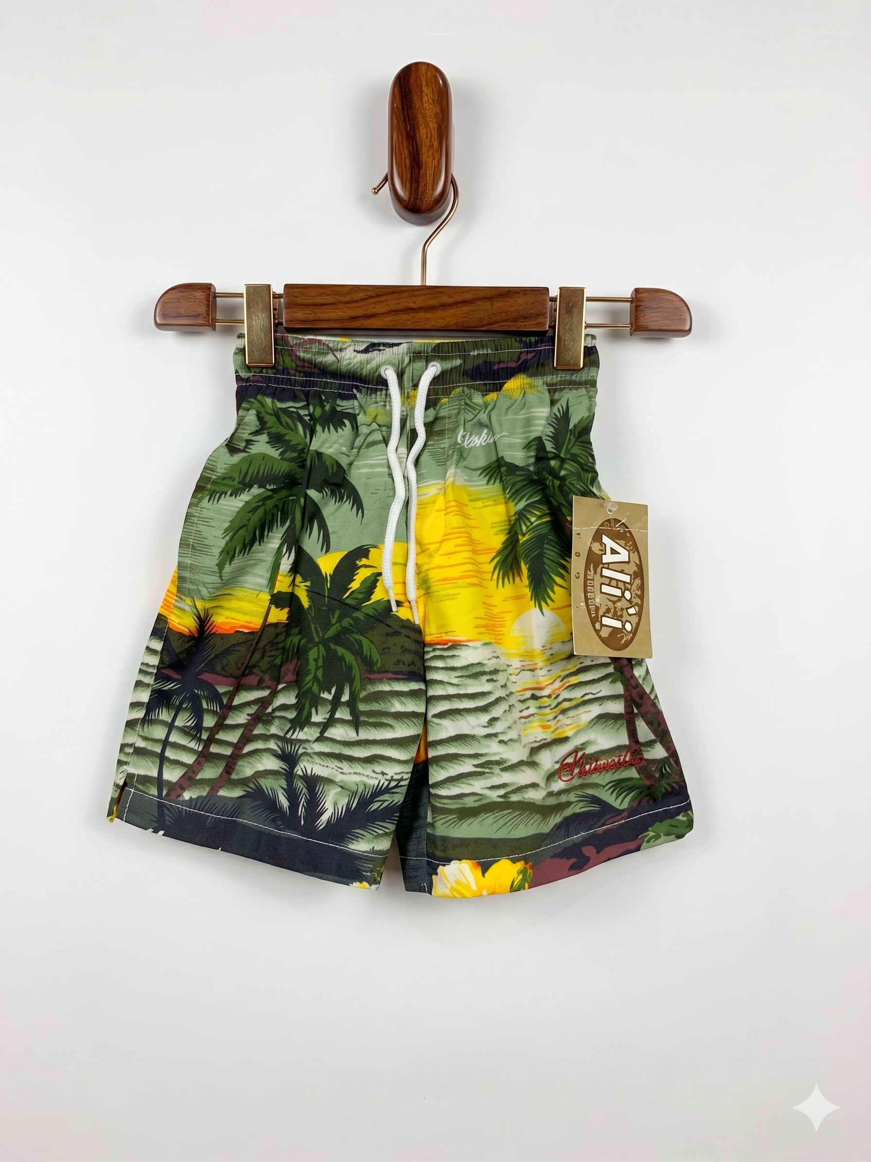 Ali'i Hawaii Boys Tropical Sunset Swim Shorts - Size S (3 to 4 Years) AB1