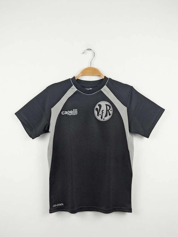 Capelli Sport Boys Black "VfR Aalen Fussballcamp" Performance Tee - Size Estimated Age 8 Years AB2