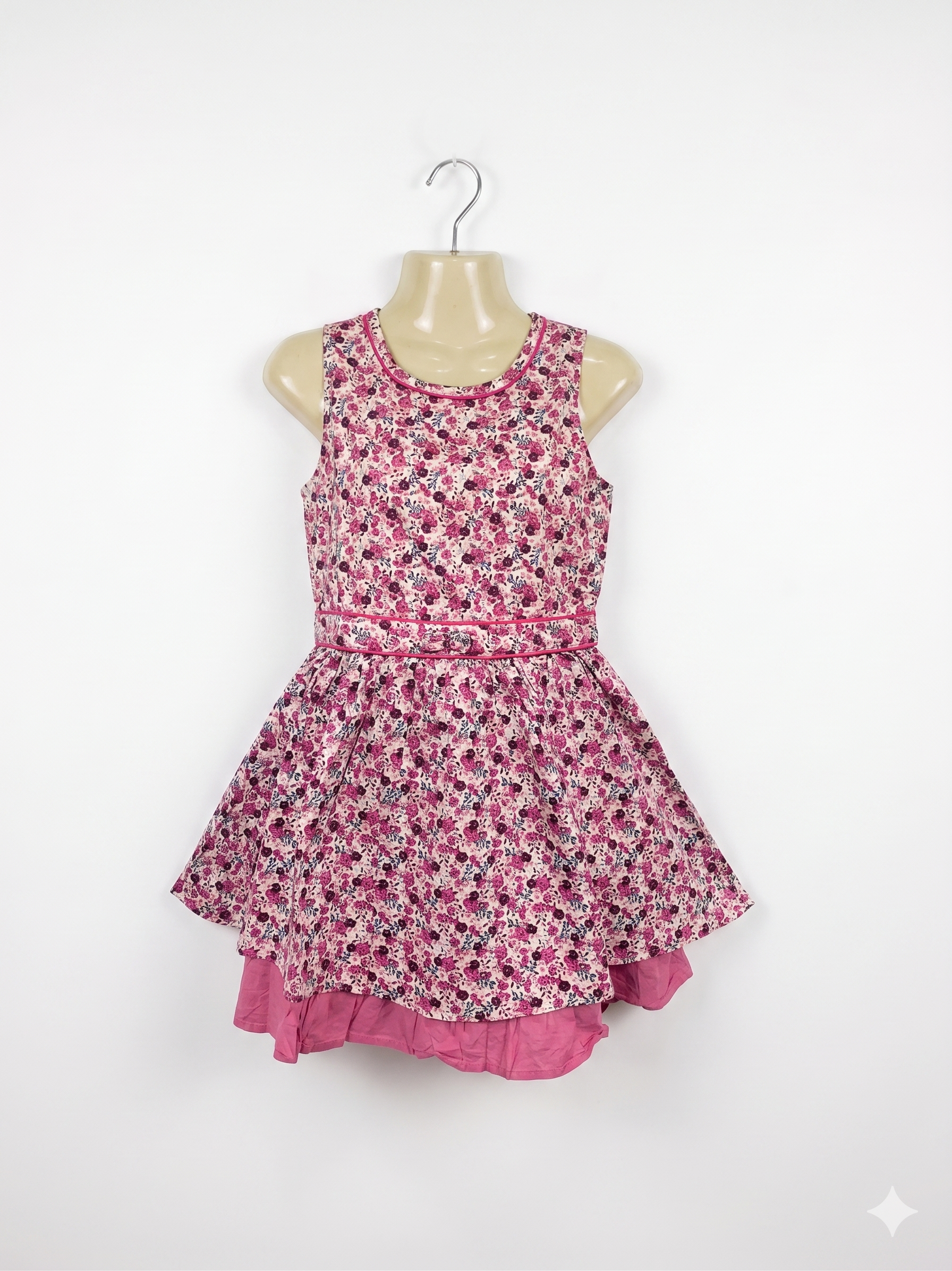 Sergent Major Girls Floral Print Sleeveless Summer Dress - Size 12 ANS (148cm) AB1