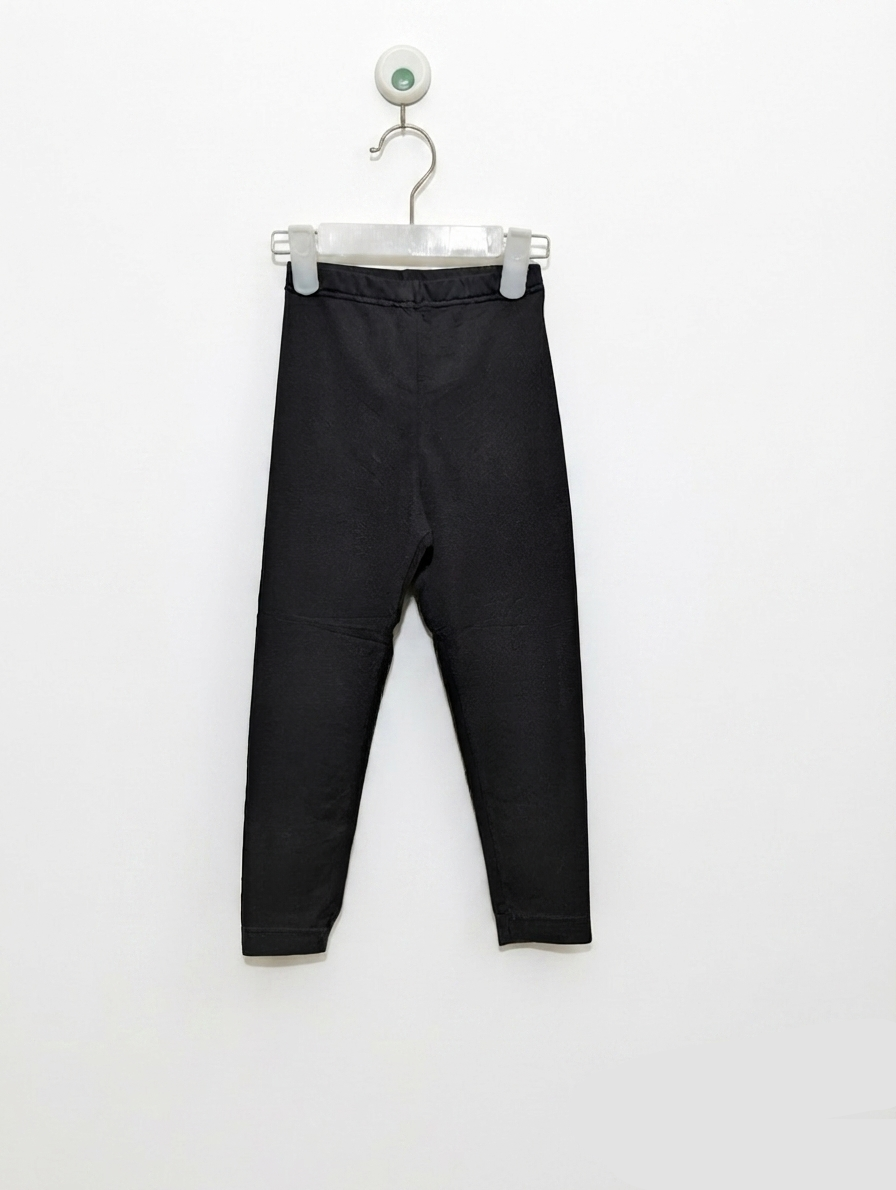 UNIQLO Baby Black Heattech Thermal Leggings - Size 100 Estimated Age 2-3 Years AB2