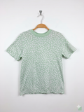 Primark Cares Girls Sage Green Animal Print Relaxed Fit Tee - Size 2XS Estimated Age 10-12 Years AB1