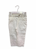 Primark Baby Girl White Raw Hem Denim Jeans Size: 9–12 Months (80cm) AB1
