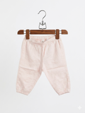 H&M Baby, Baby Girl Trousers, Peach Baby Pants, Dobby Cotton Baby Clothes, Tiny Thrift Store, Pre-loved Baby Fashion, 6-9 Months Baby Wear.