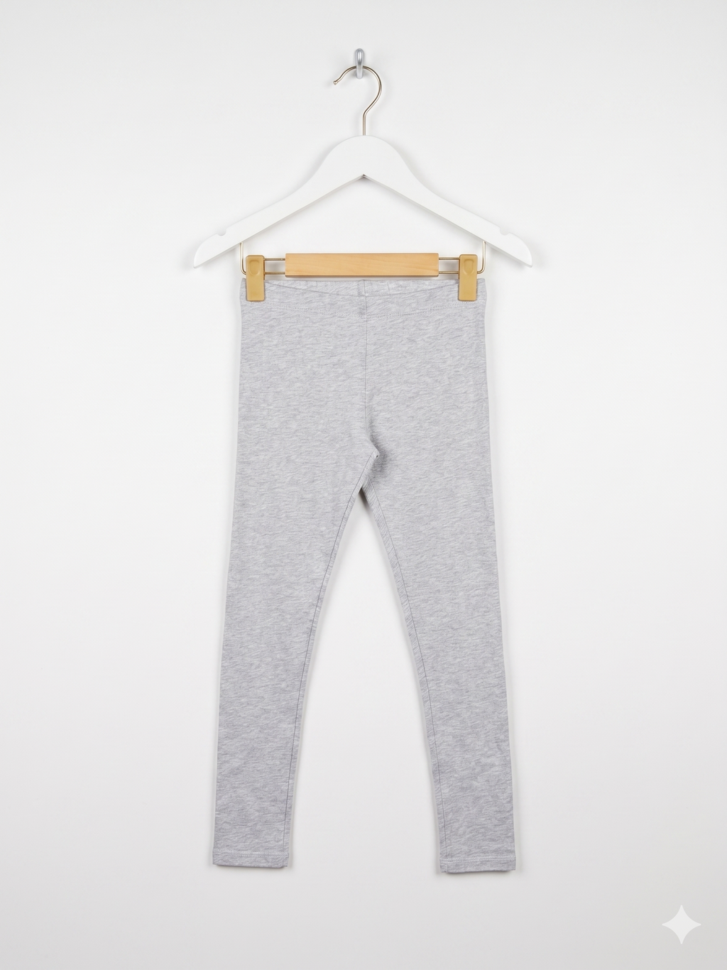 Wonder Nation Girls Heather Grey Solid Full-Length Leggings - Size L (10-12) Estimated Age 10-12 Years AB1