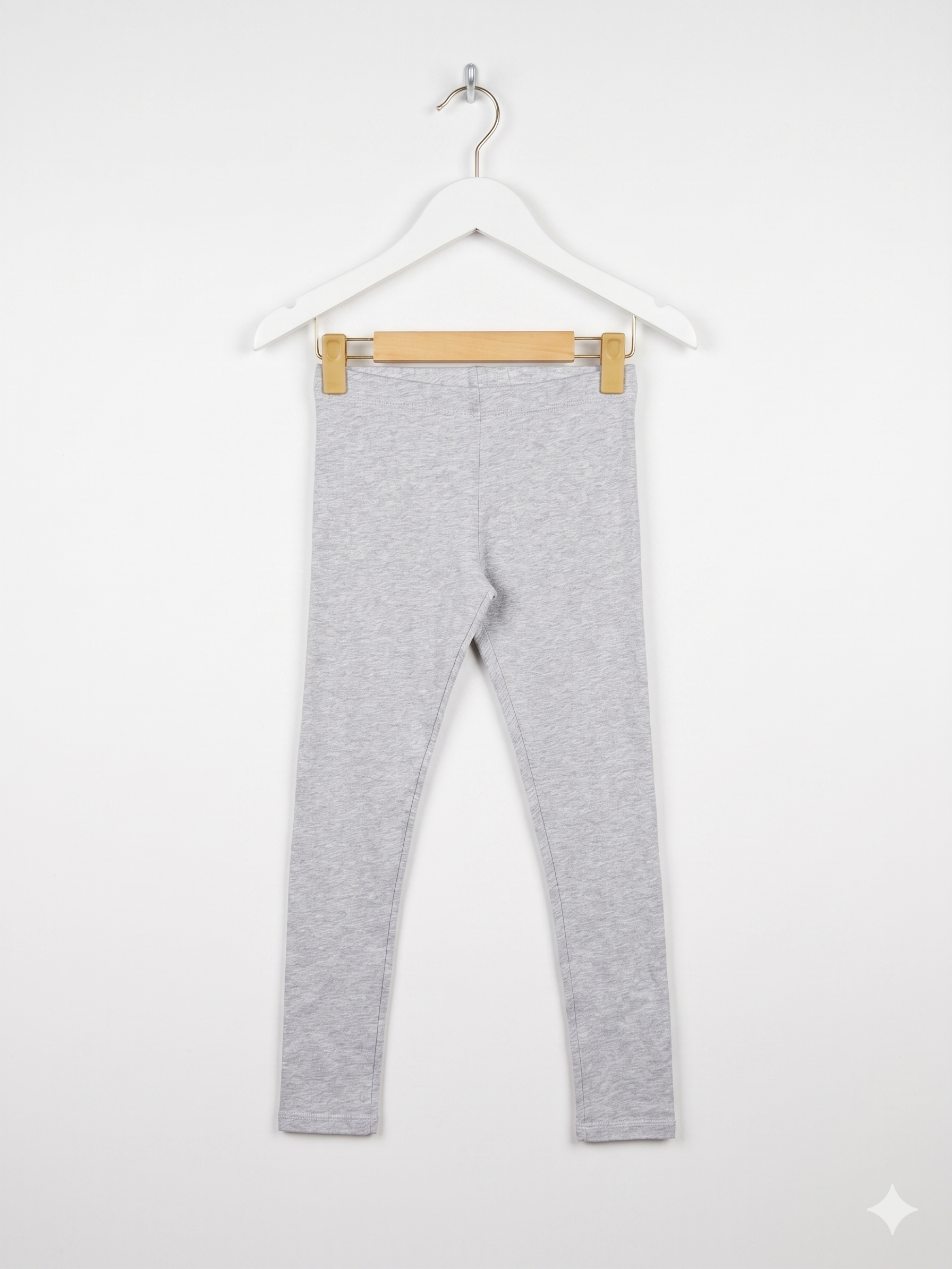 Wonder Nation Girls Heather Grey Solid Full-Length Leggings - Size L (10-12) Estimated Age 10-12 Years AB1