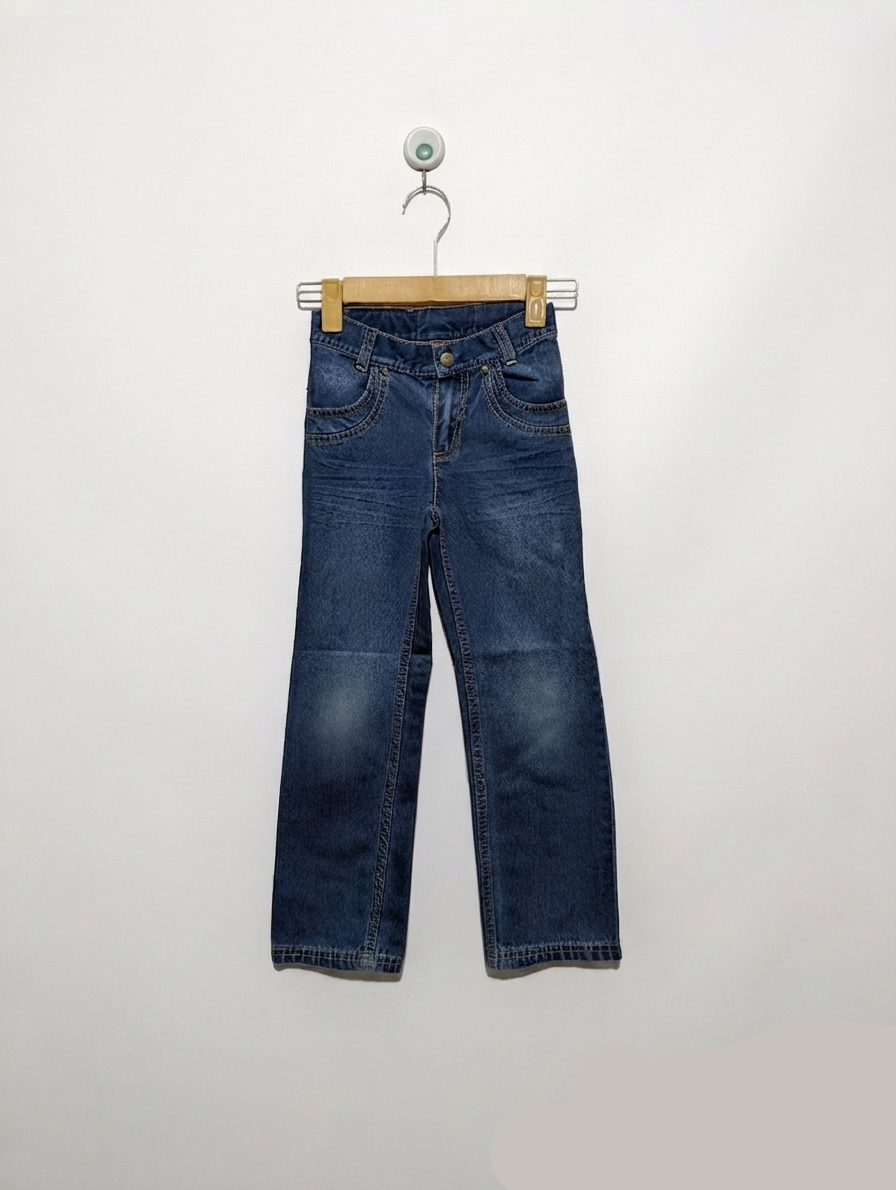 Sigikid Girls Dark Blue Classic Denim Jeans - Size 116 Estimated Age 5-6 Years AB2